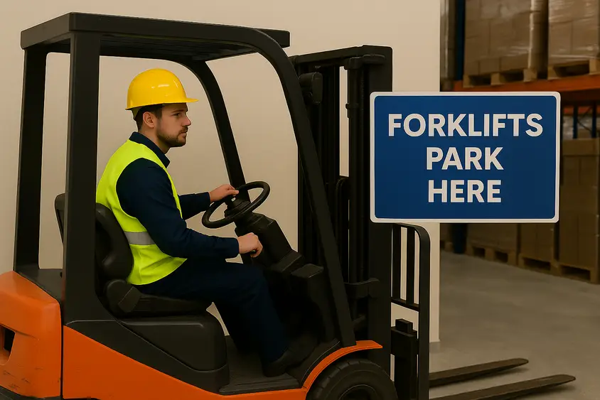 When Parking Or Leaving The Forklift, What You Should Do?